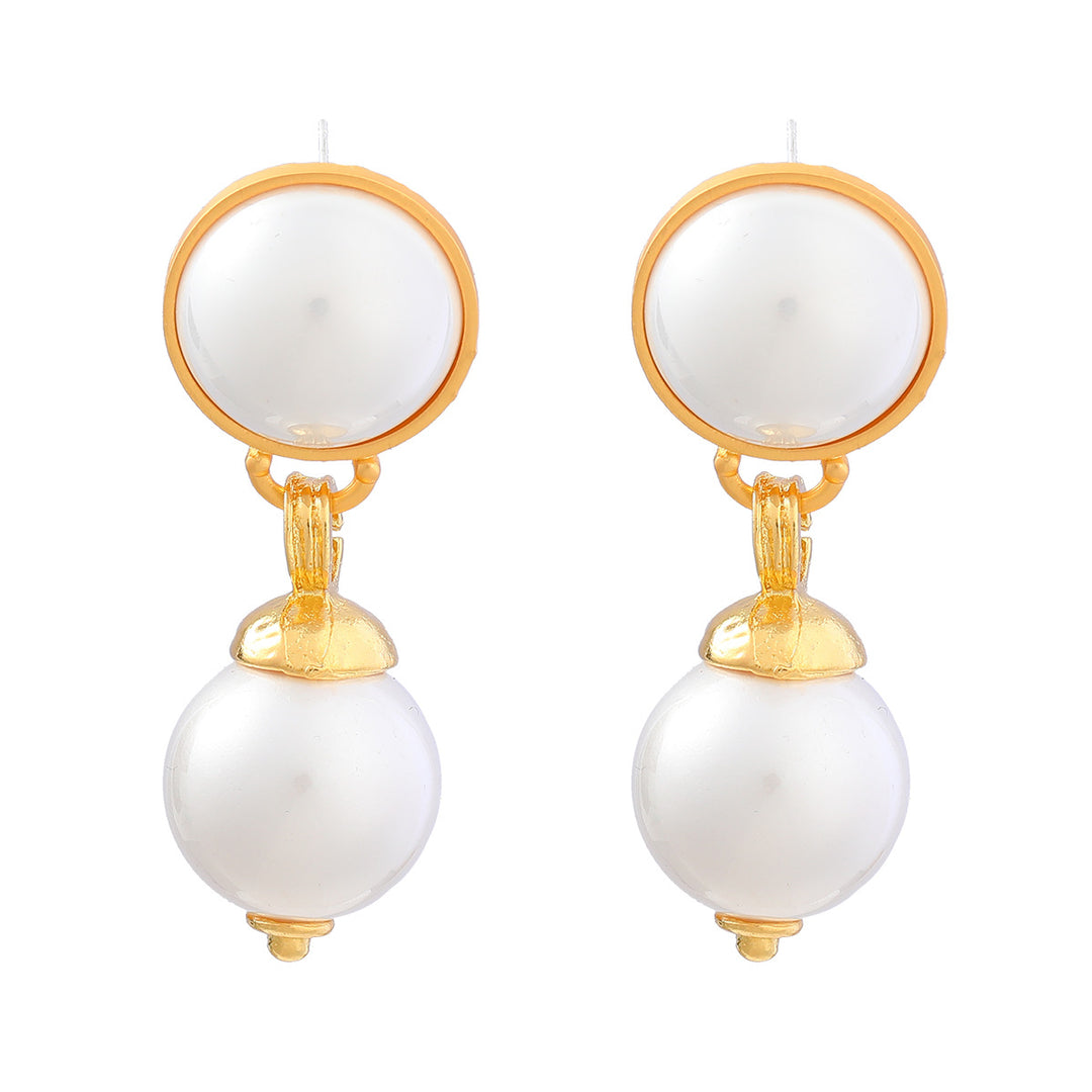 women's elegant earrings with pearl earrings