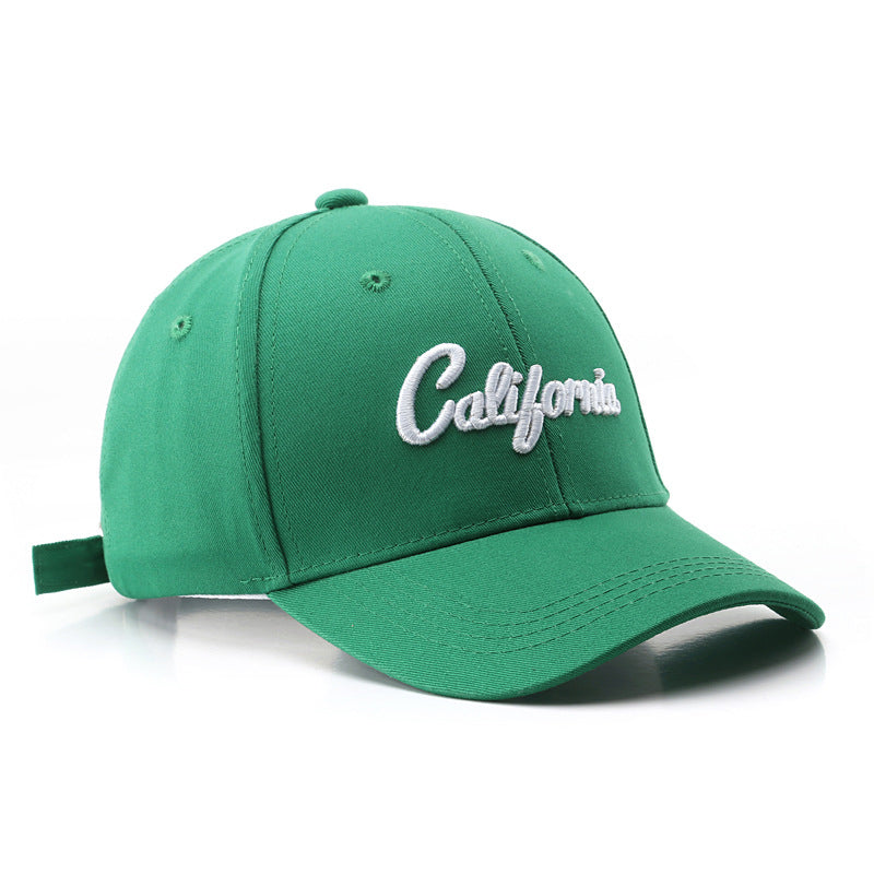 Letter embroidery caps outdoor sports fashion trendy men's sunscreen sunshade women's baseball caps