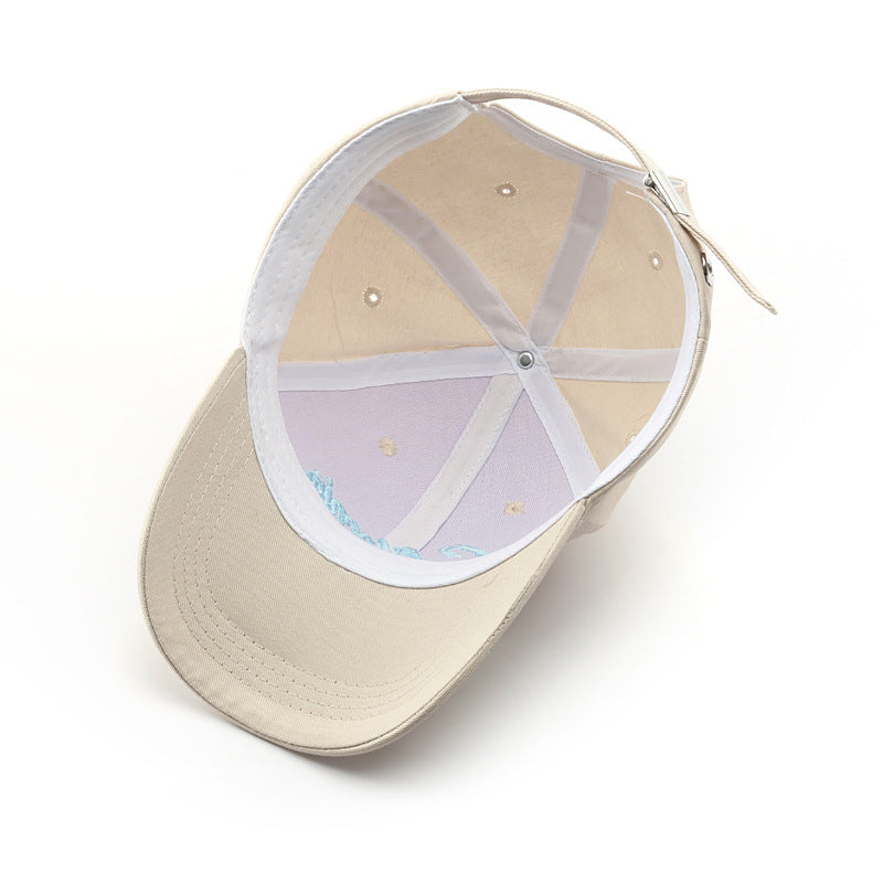 Letter embroidery caps outdoor sports fashion trendy men's sunscreen sunshade women's baseball caps