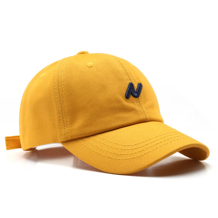 Letter Embroidered Soft Top Cap Spring/Summer Outdoor Men's Casual Sunscreen Sunshade Women's Baseball Cap