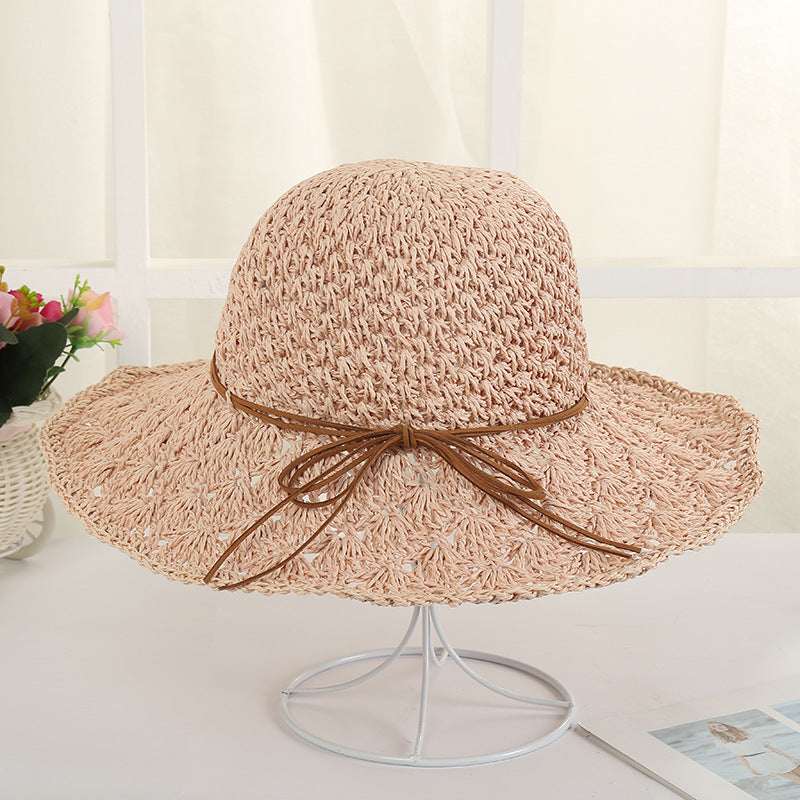 Fashion Braided Straw Hat Outdoor Seaside Holiday Wind Big Brim Ladies Sunshade Hat