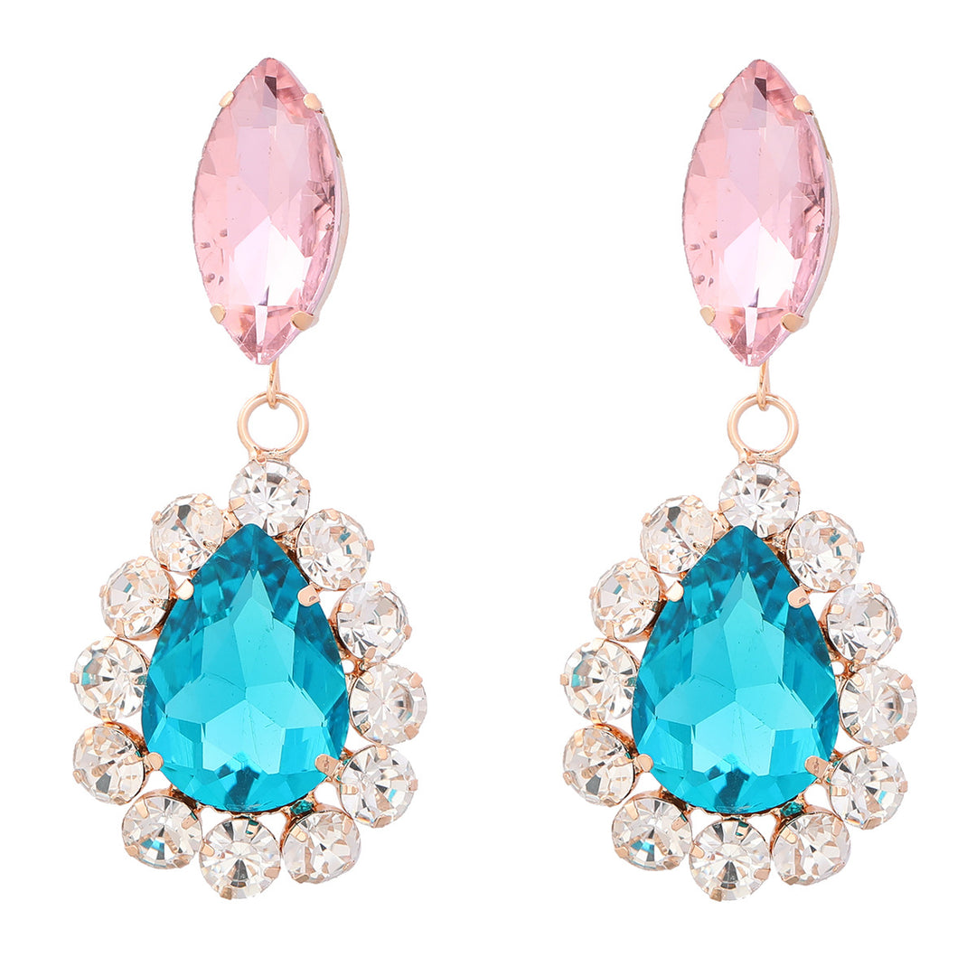 Full Diamond Drop Earrings