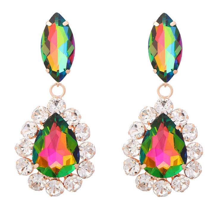 Full Diamond Drop Earrings