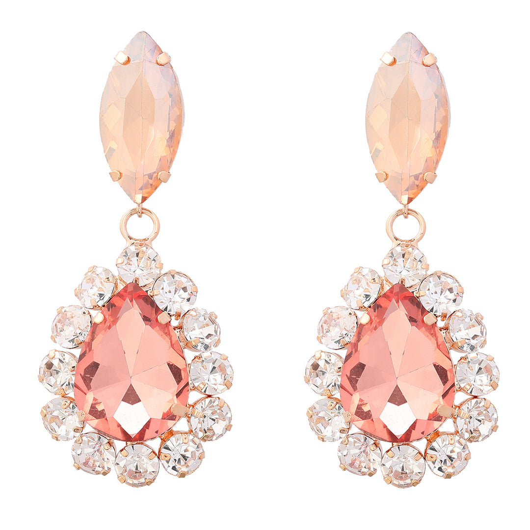 Full Diamond Drop Earrings