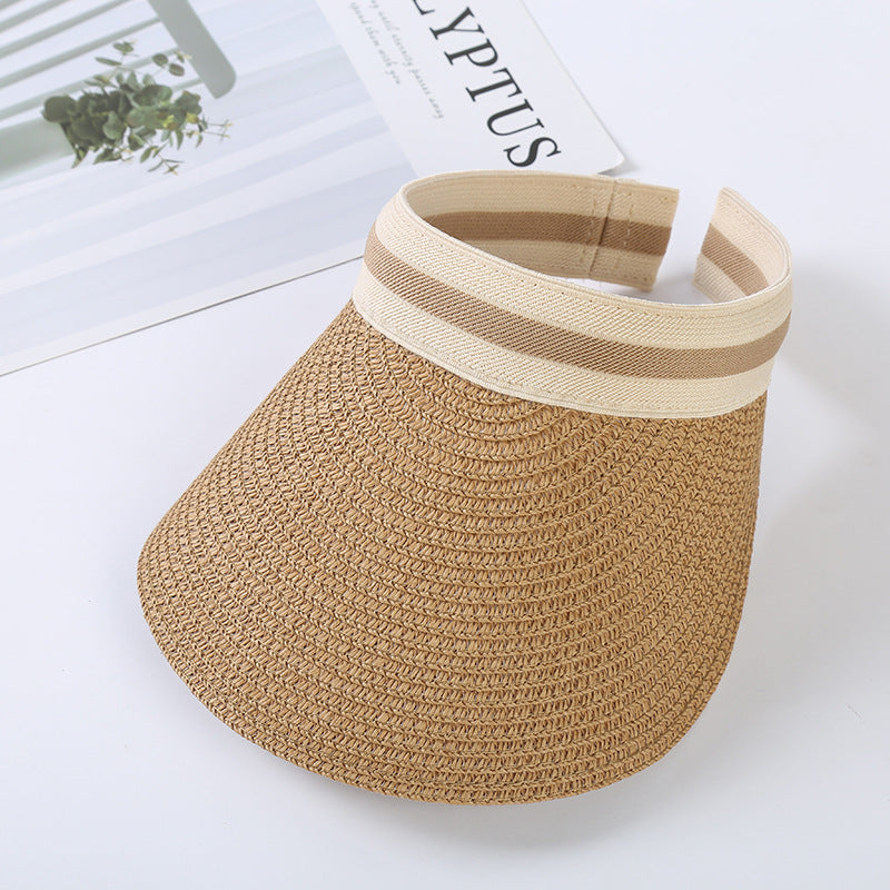 Empty straw hat travel sunshade sun hat fashion sun hat