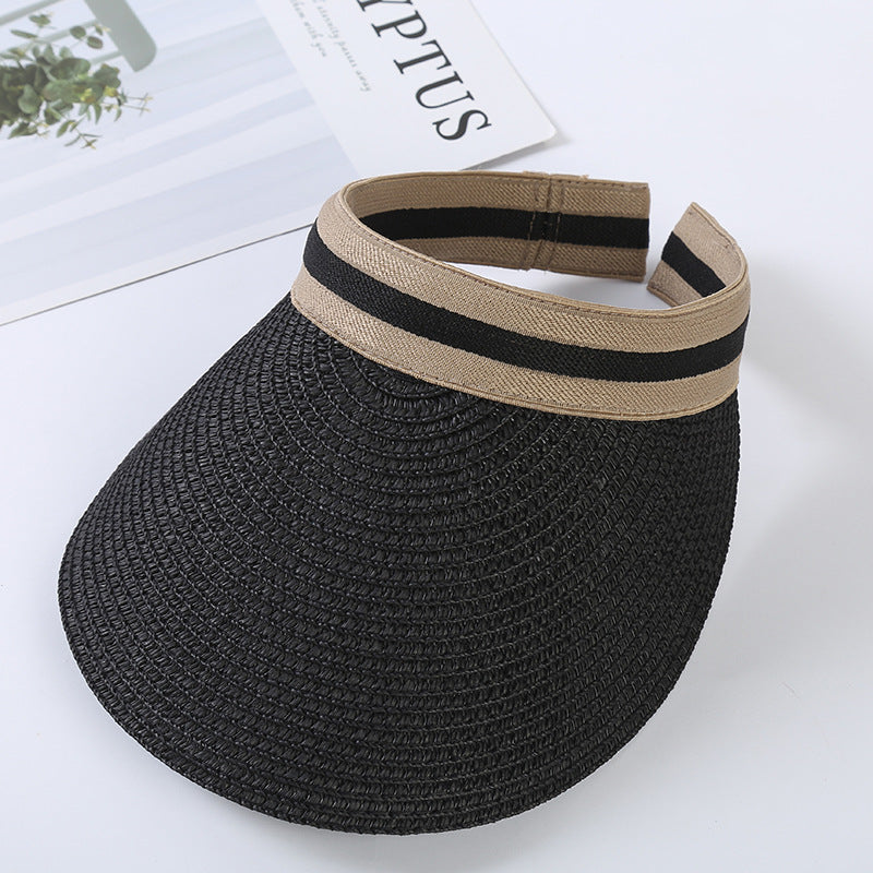 Empty straw hat travel sunshade sun hat fashion sun hat