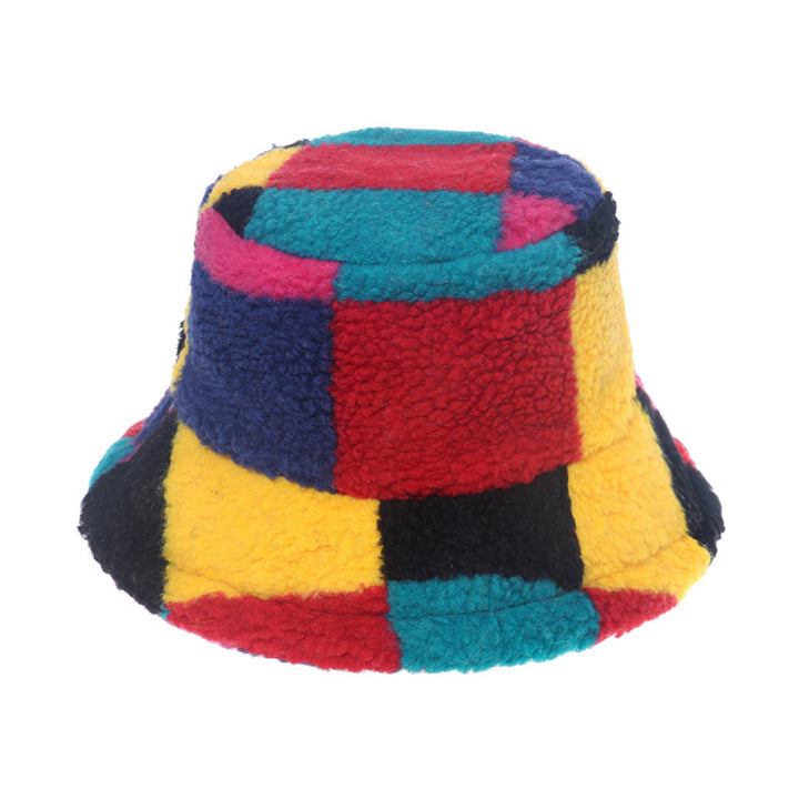 Color Blocking Sherpa Bucket hat