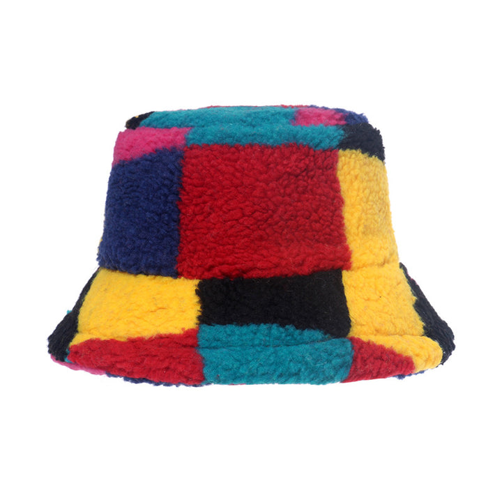 Color Blocking Sherpa Bucket hat