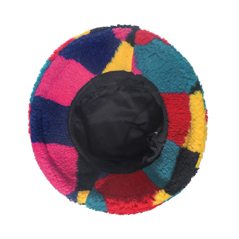 Color Blocking Sherpa Bucket hat