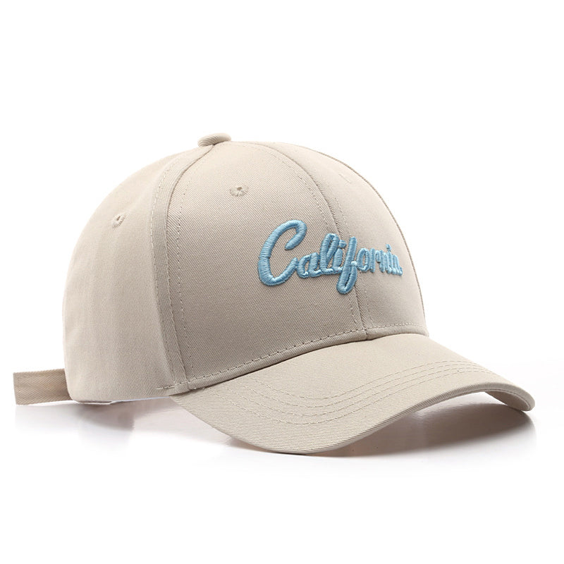 Letter embroidery caps outdoor sports fashion trendy men's sunscreen sunshade women's baseball caps