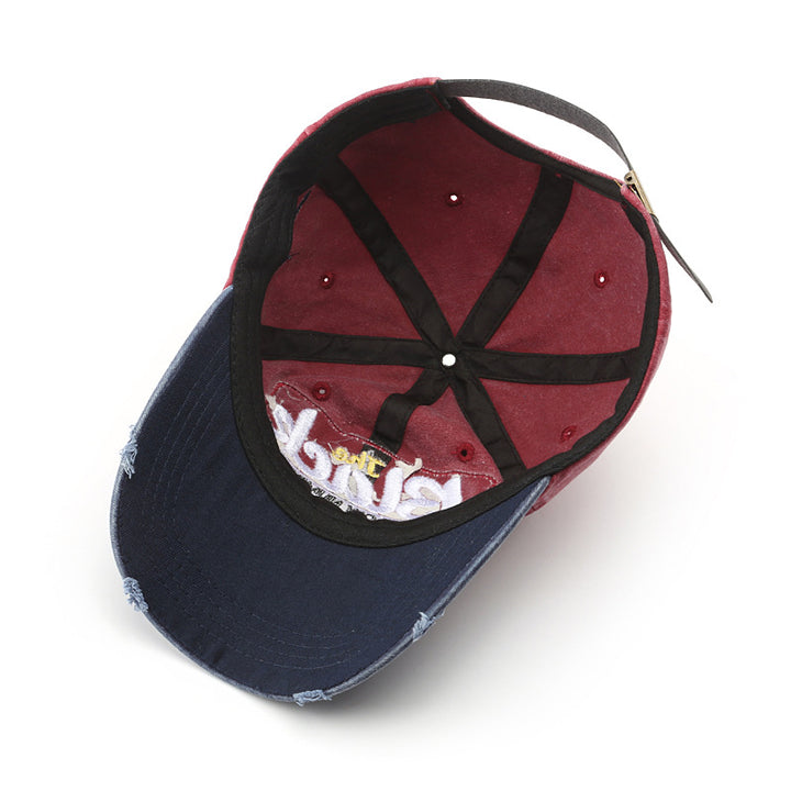 Fashion letter embroidery caps outdoor sports trendy men sunscreen sunshade female sun hat baseball cap