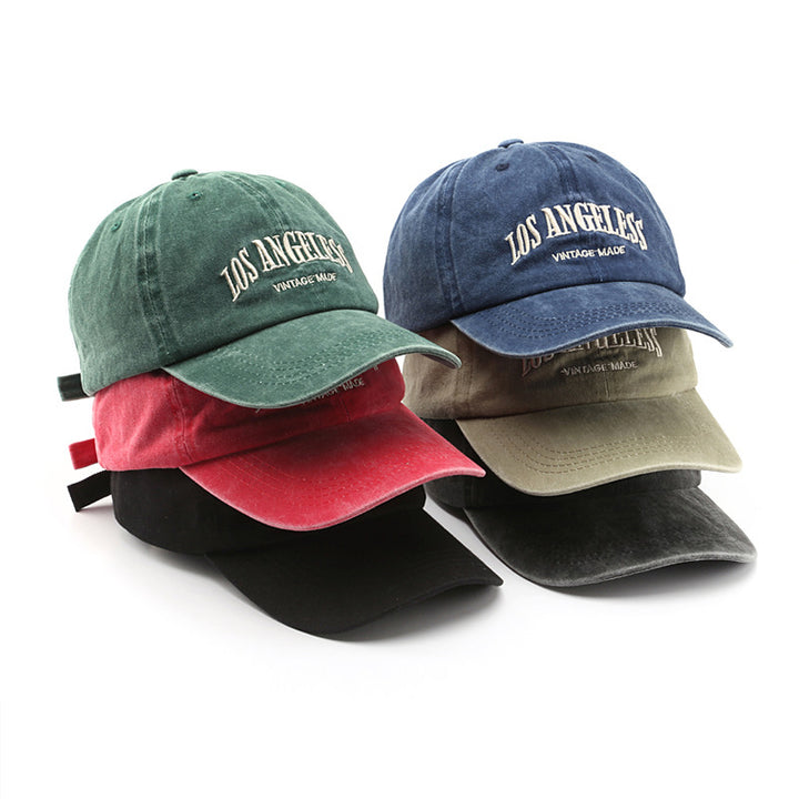 Washed and old letters embroidery men's baseball caps outdoor sports women's sunscreen sun visor baseball caps