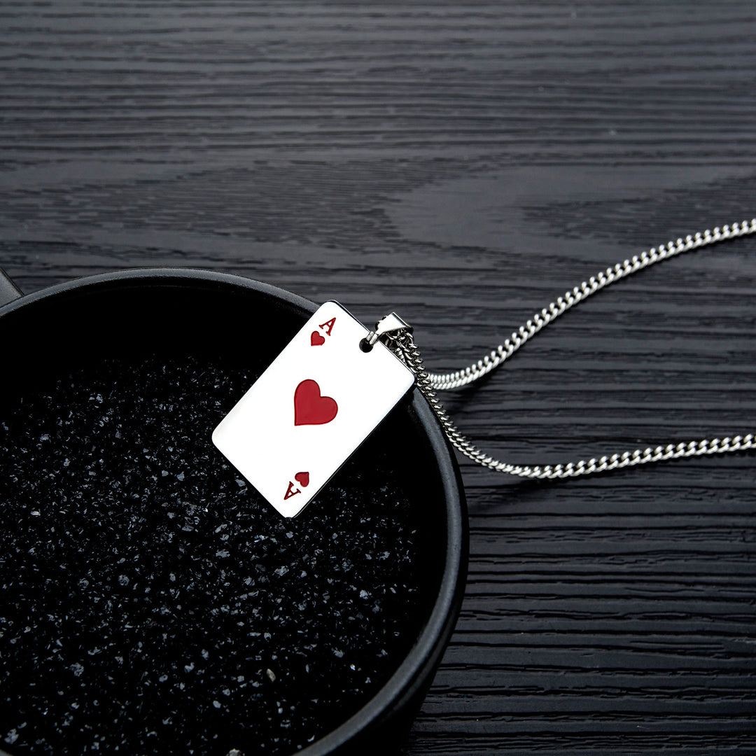 Creative Playing Cards Heart Pendant