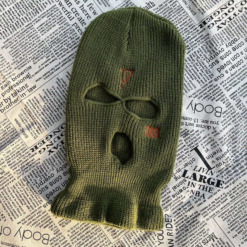 CS Embroidered Knit Hat Headgear